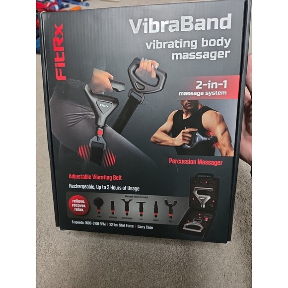 FitRx VibraBand Vibrating Body Massager 2-in-1 Massage System with Carry Case C3 - Picture 5 of 5